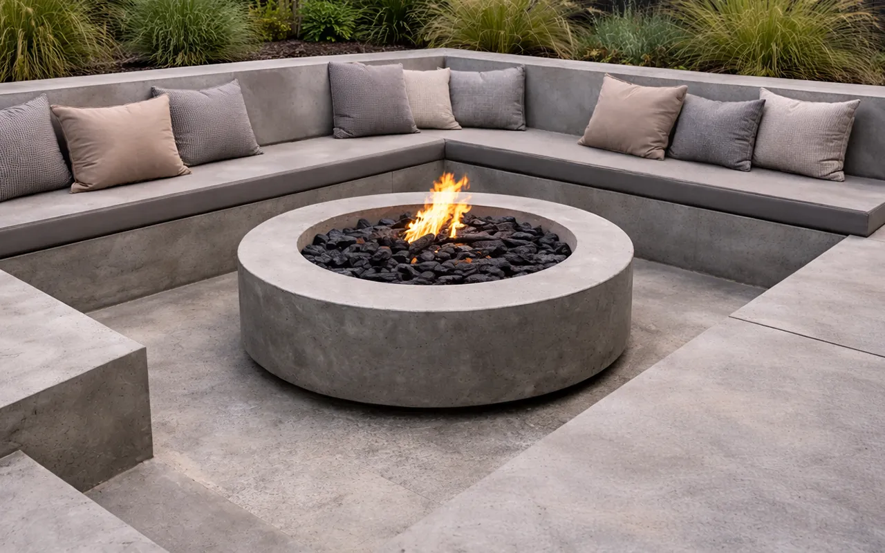 Hardscaping - Sunken Firepit